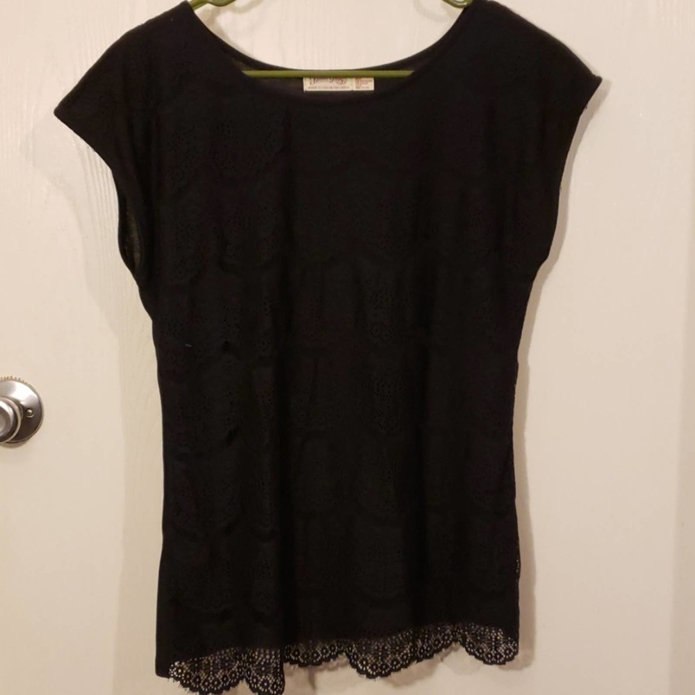 Black lace shirt